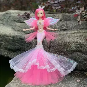 Boneka Putri Duyung Boneka Mewah dengan 11 Sendi yang Dapat Dilepas Mainan Putri Mainan Duyung / Putri Duyung / Boneka Duyung Hadiah Ulang Tahun anak anak / Mainan Anak-anak Hadiah Ulang Tahun