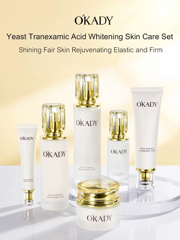 OKADY Profesional Kecantikan skincare korea Set terbaik perawatan kulit GLOWING , MEMUTIHKAN , MENCERAHKAN , MELEMBABKAN , meremajakan kulit elastis & kencang 1