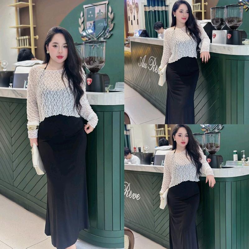 Set cặp body yếm đuôi cá kèm áo ren bigsize