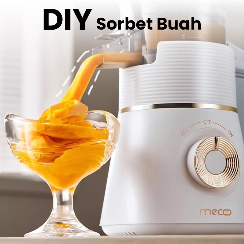 Mecoo Aesthetic Slow Juicer Extra Big Mouth Pengektrak Buah 9