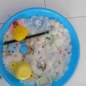 Snow Gel - Mainan Anak Pasir Salju Ajaib Fake Snow Salju Buatan - Instan Snow Maian Sensorik Sand Water