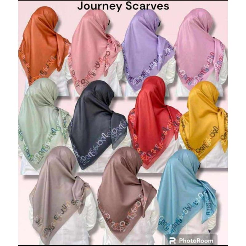 Hijab Segi Empat Motif Journey JP Dilla Series Voal Premium 1
