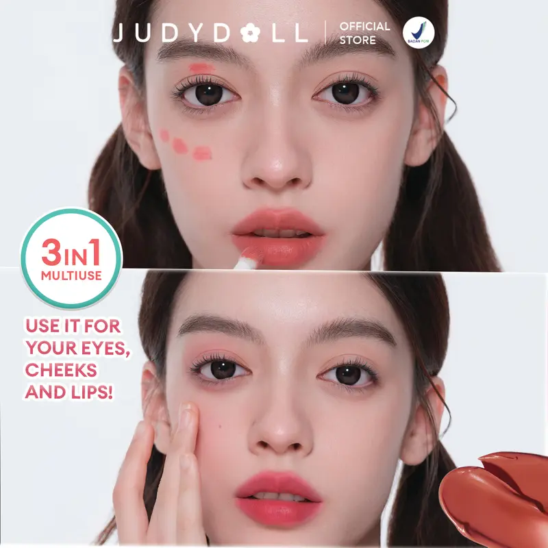 Judydoll Cushion Matte Lip Cream - LIP CUSHION, 12H Super Stay Super Nyaman Ringan Waterproof Transferproof Velvet Matte Finish | Makeup Ramadhan, Makeup Lebaran, Makeup Iftar 3