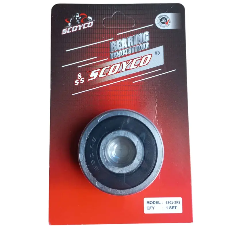 BEARING SCOYCO 6301-2RS BEARING / LAHAR / LAHER / BANTALAN RODA BARANG BARU SPAREPART MOTOR MOTORCYCLE Foto Asli 0