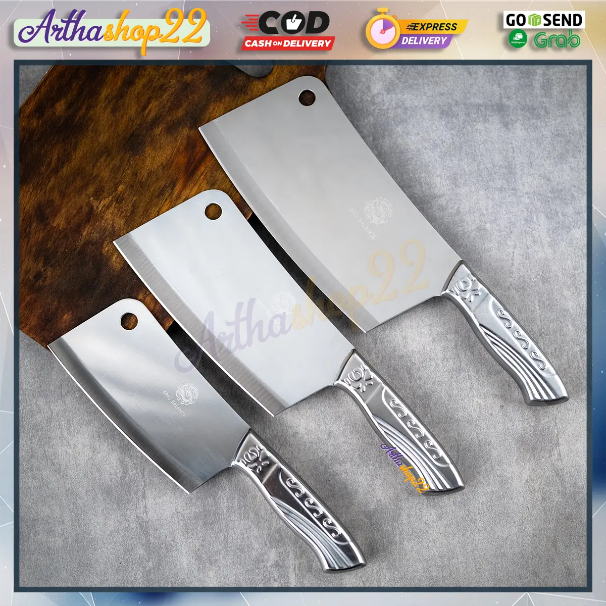 Pisau Dapur Pisau daging serbaguna Chinese chef knife Stainless Steel Kitchenware