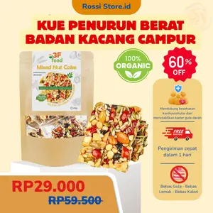 [COD - GRATIS ONGKIR] Granola Bar dari 9 Jenis Biji-bijian Bernutrisi, Renyah dan Lezat, Granola Mix Tanpa Tambahan Gula, Camilan Praktis dan Bernutrisi