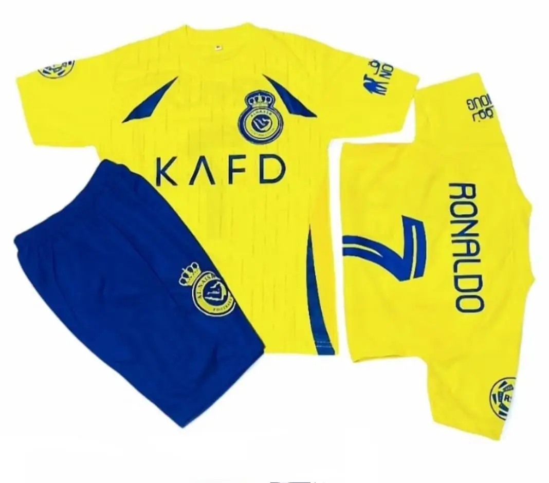Bisa COD / Setelan Baju Bola Anak Ronaldo / Jersey Bola Anak Al - NASSR