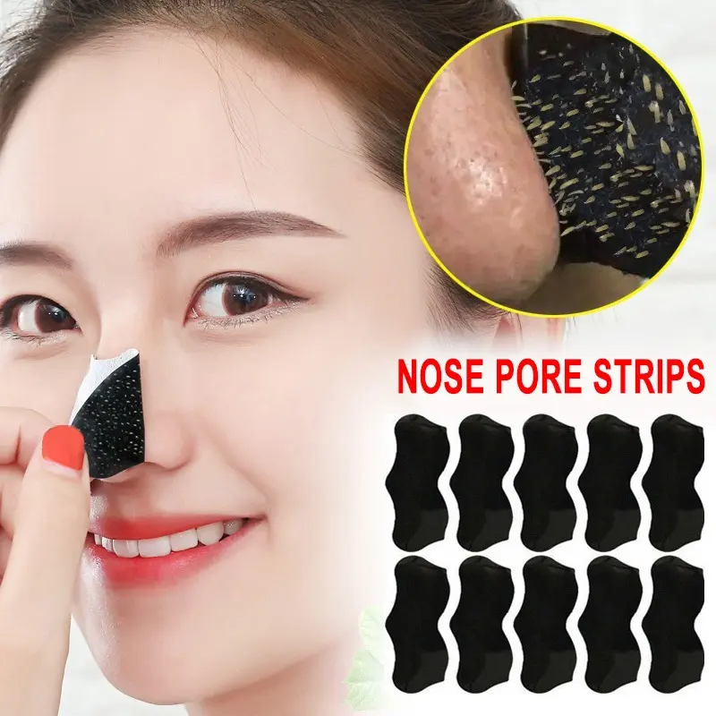 10/30Pcs Deep Cleansing Nose Blackhead Remover Mask Cleaning Strips Oil Control Acne Pore Cleaner Black Skin Care Strip