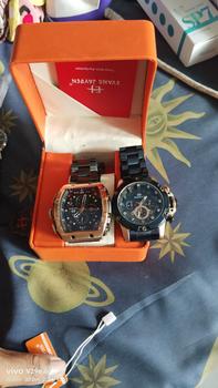 Product Review of DISKON jam tangan  !! Evans Jayden Jam Tangan Pria 9554-1 Rantai Stainless Steel Kaca Sapphire Chronograph Water Resistant 5ATM Air Bahan Watches Waterproof from A**k S**t 1
