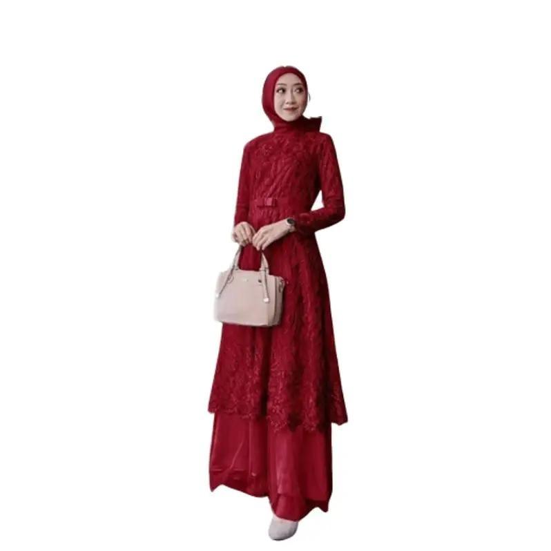 MAXI ALMIRA / 4 UKURAN / M / L / XL / XXL / GAMIS KONDANGAN / GAMIS TILE MUTIARA / FASHION GAMIS WANITA Panjang Dalaman Muslim Pita Dress Pesta Kombinasi Remaja 6