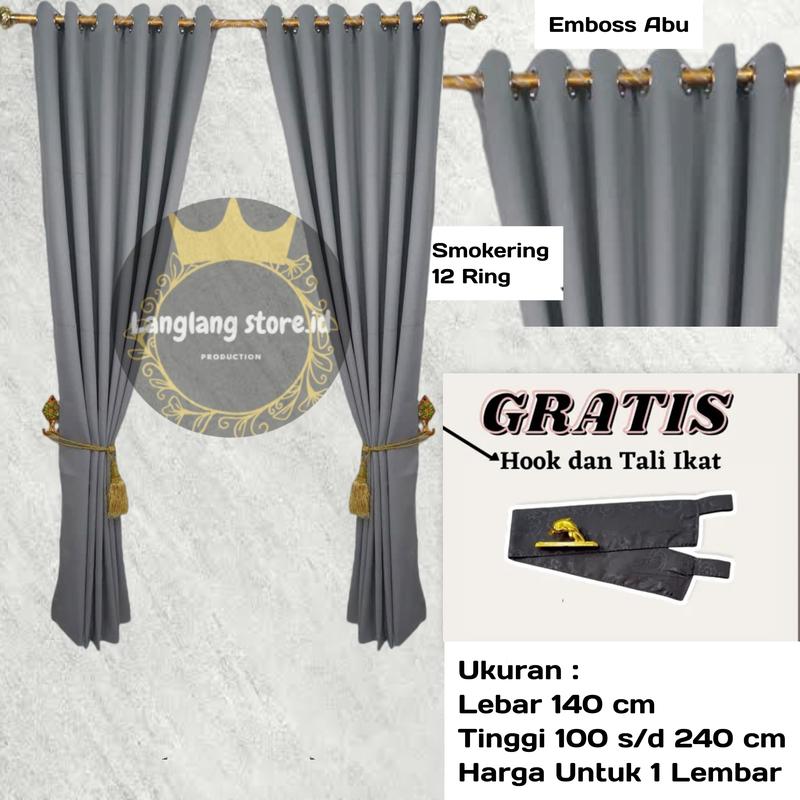 GORDEN PINTU MINIMALIS EMBOSS - HORDENG PINTU - HORDENG JENDELA - TIRAI Bunga 1