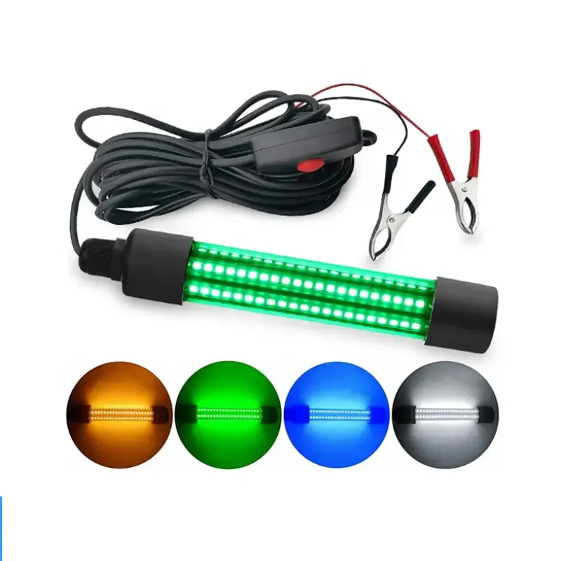 led12v lampu pancing bawah air tahan air ikan menarik cumi-cumi pancing laut ringan lampu perangkap ikan bawah air