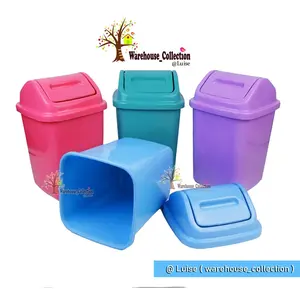 TEMPAT SAMPAH 5 lt WARNA EXSOFT PASTEL/ MINI DUSTBIN TUTUP SWING /TEMPAT SAMPAH SEGI