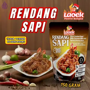 (Spesial di Live) Rendang Sapi Lauk Makanan Siap Saji 1 Pack Instant food Spicy