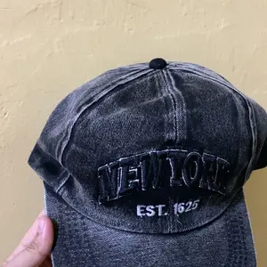 Topi Baseball NW YORK EST 1625 Hat Cap Casual Sport Distro Black Dewasa Vintage OOTD Aesthetic Kekinian Simpel Elegan
