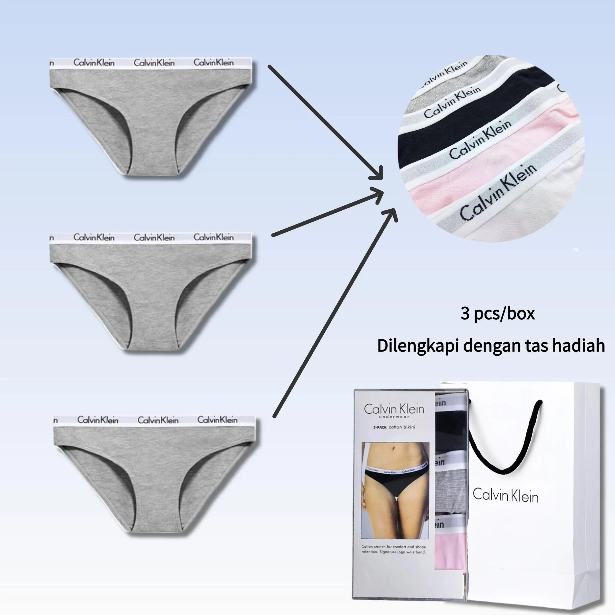 Gaya B (Abu-abu + Abu-abu + Abu-abu)