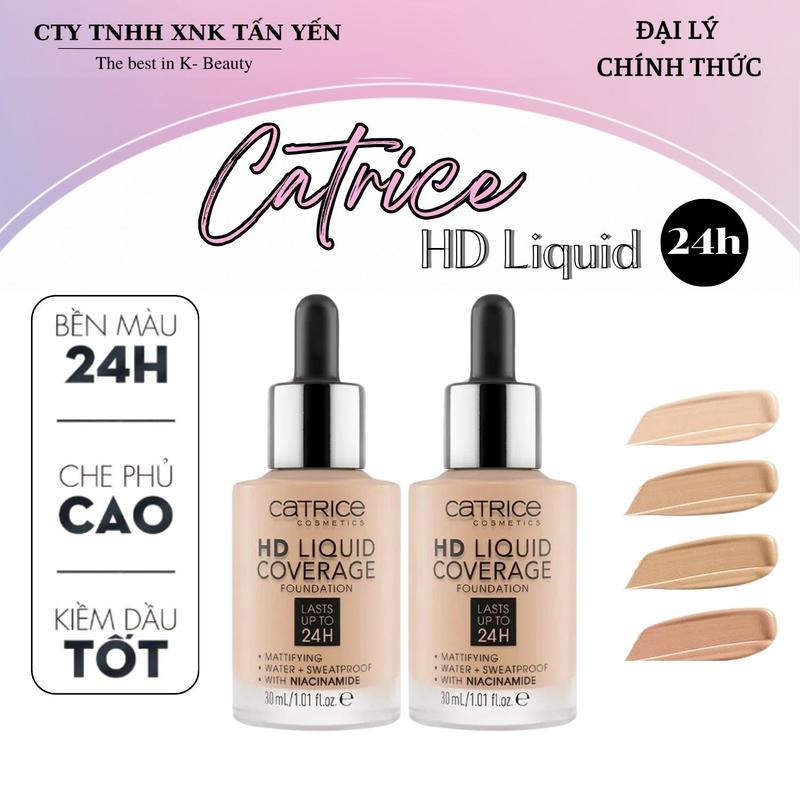 Kem Nền Kiềm Dầu, Che Phủ Hoàn Hảo Catrice HD Liquid Coverage 24H 30ml