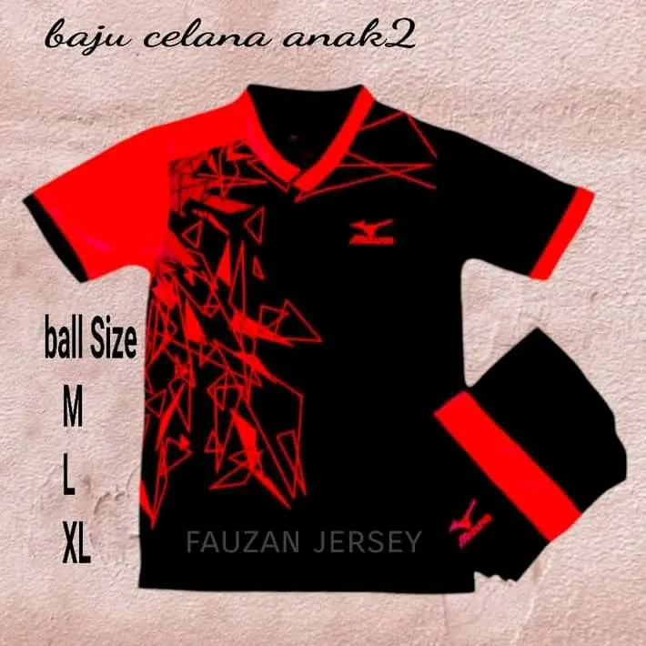 stelan baju jersey anak anak pria wanita umuran 6-13 thn kaos bola futsal Outdoor