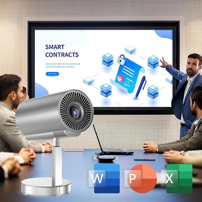 Product Introduction of 【SG Ready Stock】 Mini 4K Full HD Projector Netflix Smart Android Ultra HD 1080P  Video Wireless WiFi Bluetooth Connection 3D Sound Speaker Portable Outdoor Office Home Theater Audio Adjustable Usb with Phone Screen Sync Wired LED Movie Projector LCD 11