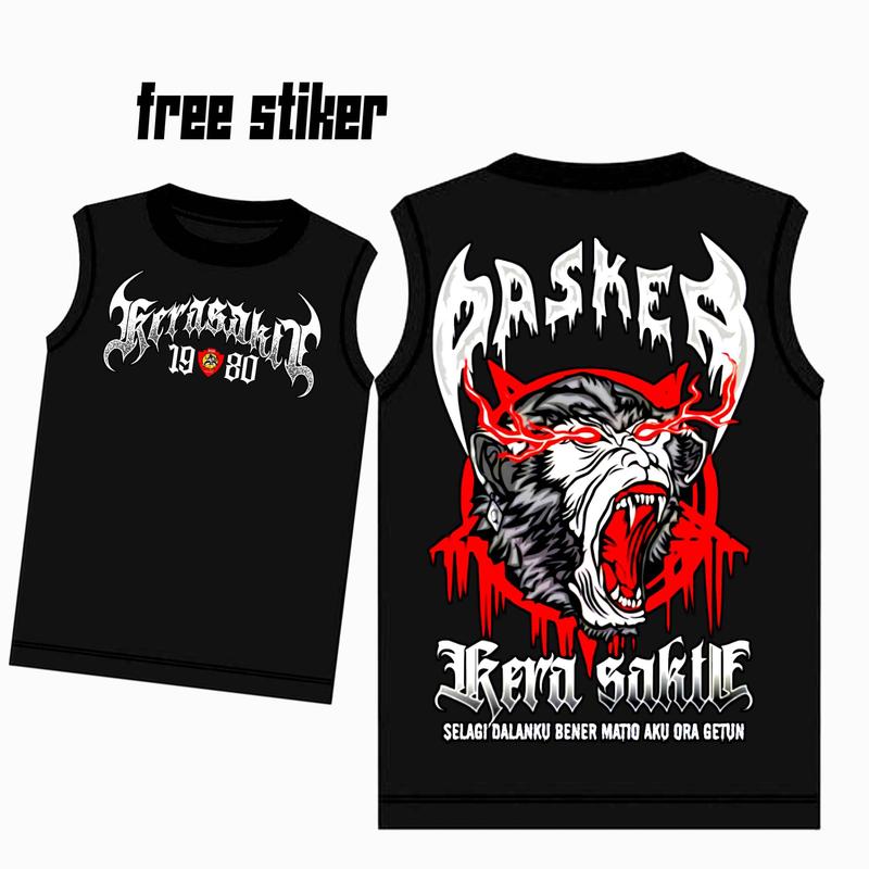 KAOS SINGLET KONSISTEN KERA SAKTI TERBARU 2024 Katun SLOVEED DISTRO 5