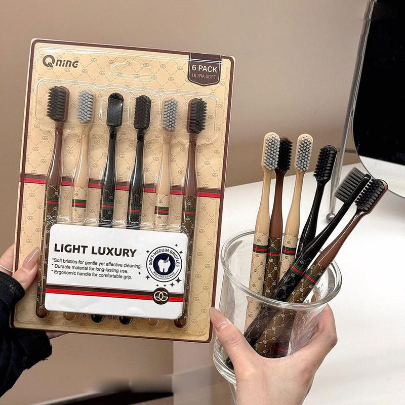[6pcs] High end Toothbrush Household Ultra-fine Moderate sof - TikTok ...