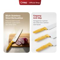 Gambar Cypruz Premium White Diamond Pisau Set+Gunting 6pcs dari Cypruz Kitchenware Kota Administrasi Jakarta Utara 3 Tokopedia