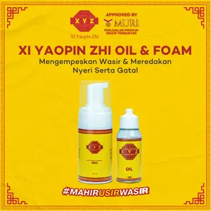 XI YAOPIN ZHI OIL + FOAM BUNDLING HEMAT MENGEMPESKAN WASIR NYERI GATAL BERD4R4H