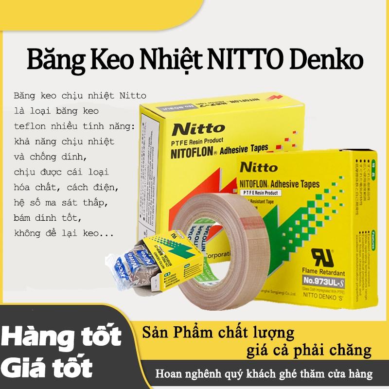 Băng Keo Nhiệt NITTO Denko Chống Cháy Cách Điện - Chịu Nhiệt Cao dùng Trong Hàng Điện Tử