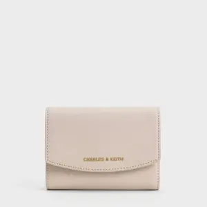 Briony Curved Flap Wallet - Oat