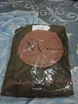 Product Review of Dress Lunna Dress Mahaira Premium Bahan Polo Linen Katun Premium Dress Wanita Muslim Dewasa Mewah  Pesta Elegant Gamis Kondangan Gaun Hitam Rayon Midi Navy Remaja Panjang Crinkle Basic Airflow from A**. 2