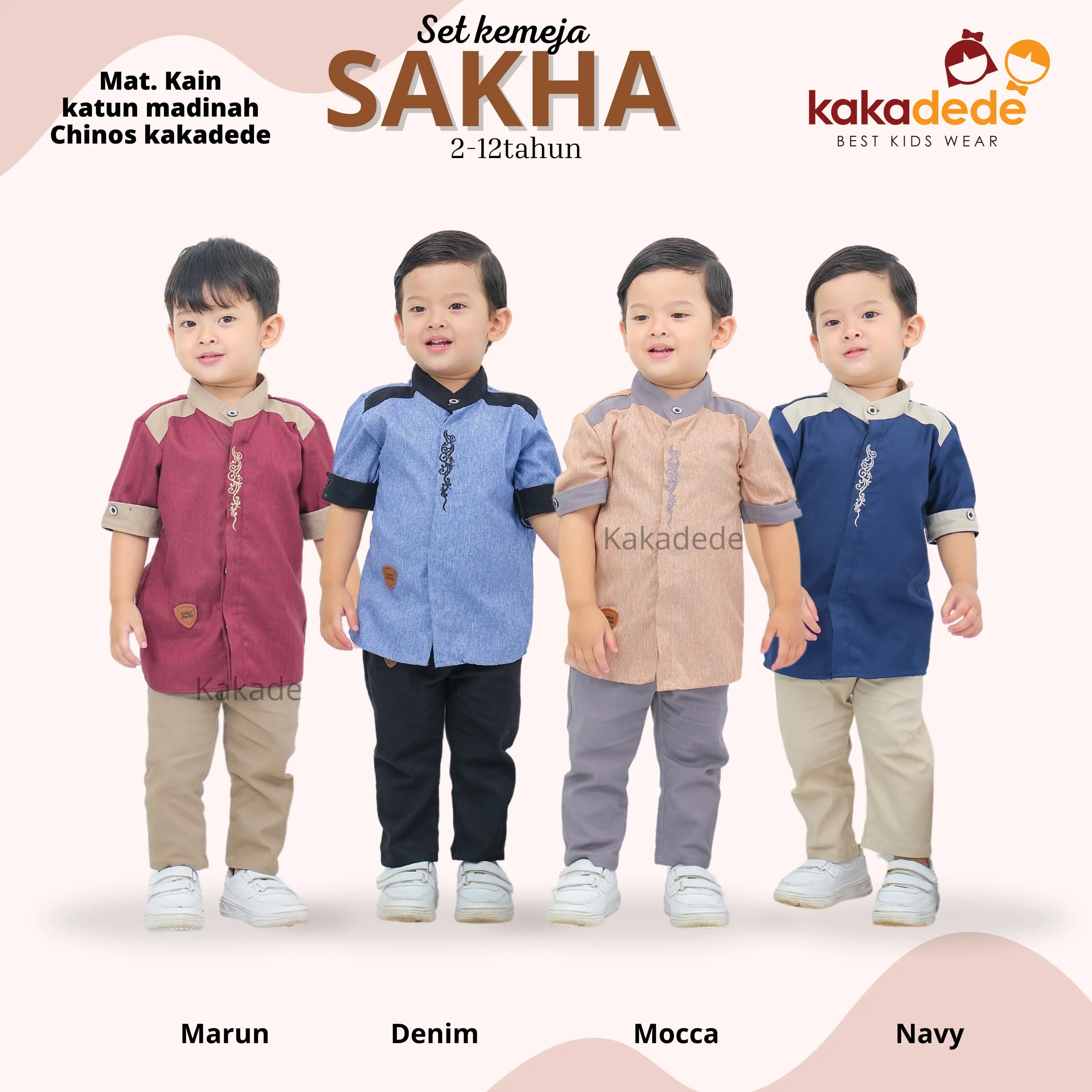 KEMEJA ANAK LAKI-LAKI SETELAN BAJU LEBARAN 2025