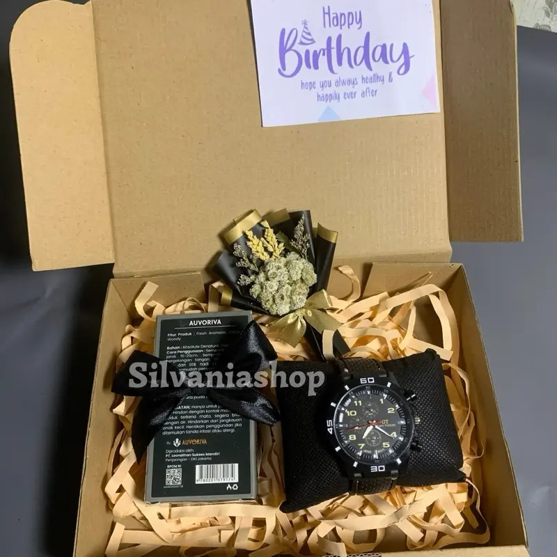 jam+parfum+bunga kering