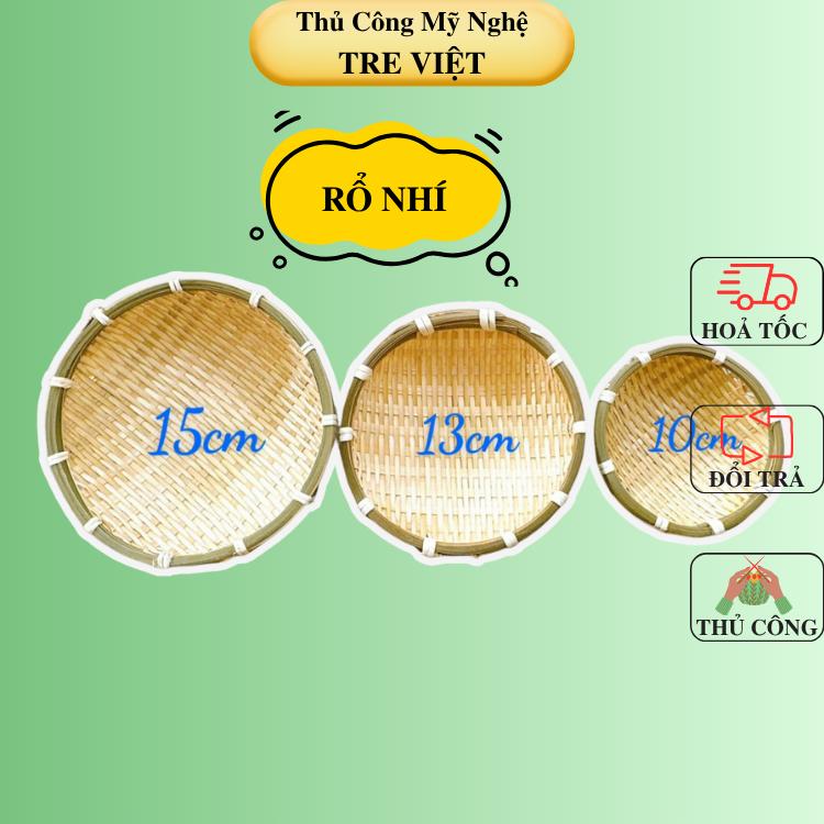Rổ nhỏ decor đựng kẹo đồ trang trí - Rổ tre mini rá tre nhí Giỏ