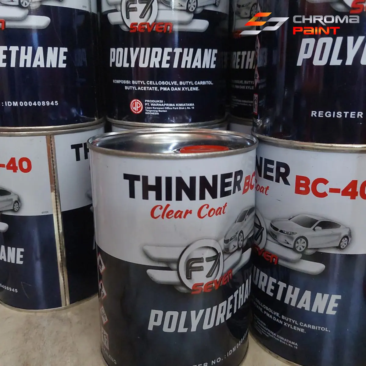 Pelarut Cat PU F7 BC-40 Clear Coat Polyurethane - Pengencer Cat PU Cepat Kering