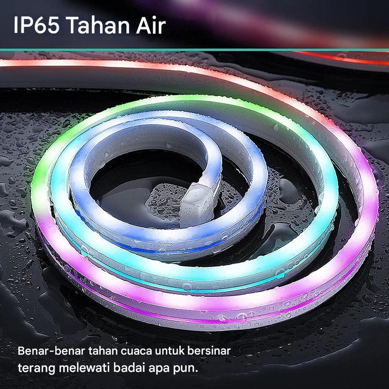 Lampu Neon Flex Running RGB 3 Meter Remote Led Strip Bluetooth USB Kamar Tidur Hias lampu  running aesthetic 5