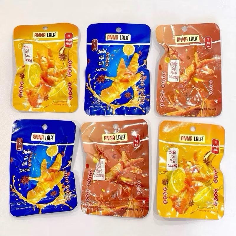 ( Sỉ túi 20 cái) Chân Gà Rút Xương Anna Thơm Ngon, Giai Giòn, Sần Sật