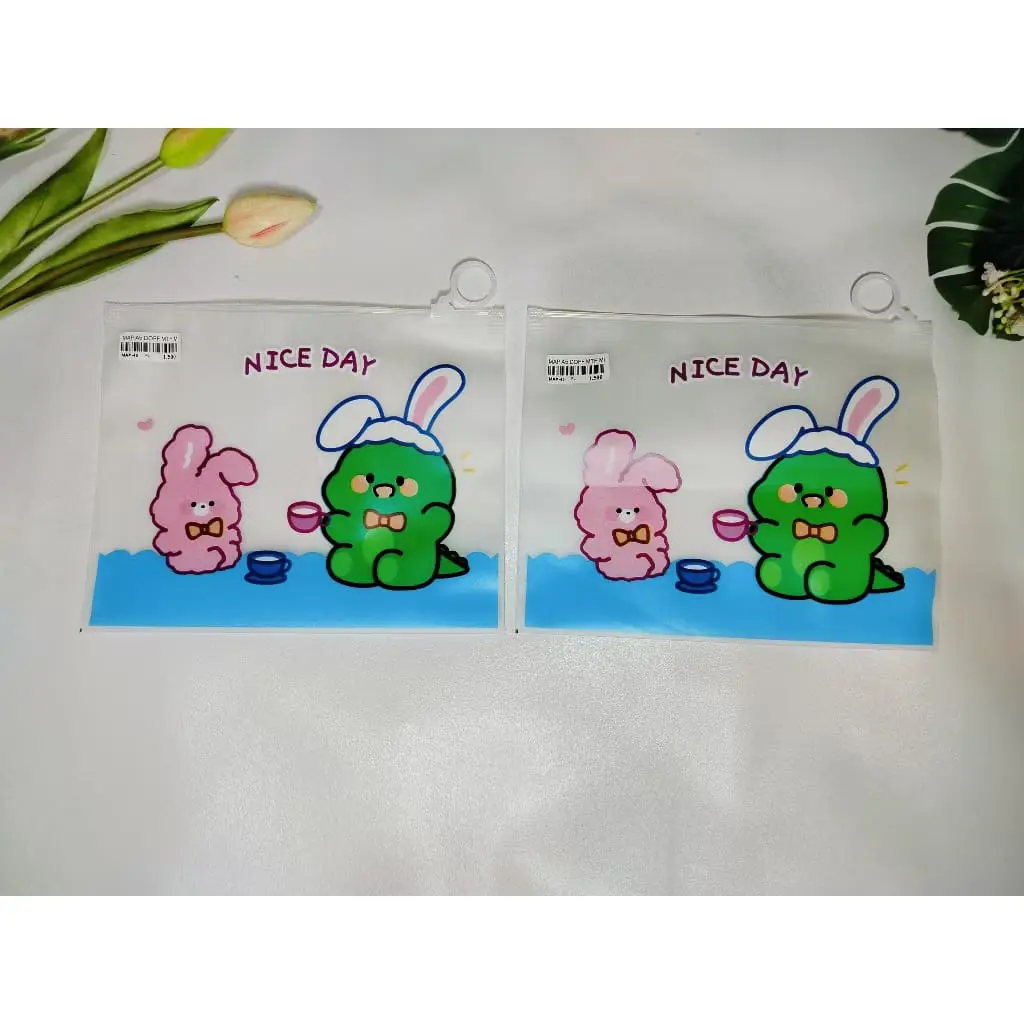 Map Make up Plastik A5 Doff Tempat Alat Tulis-MAP-40 / Pouch Plastik