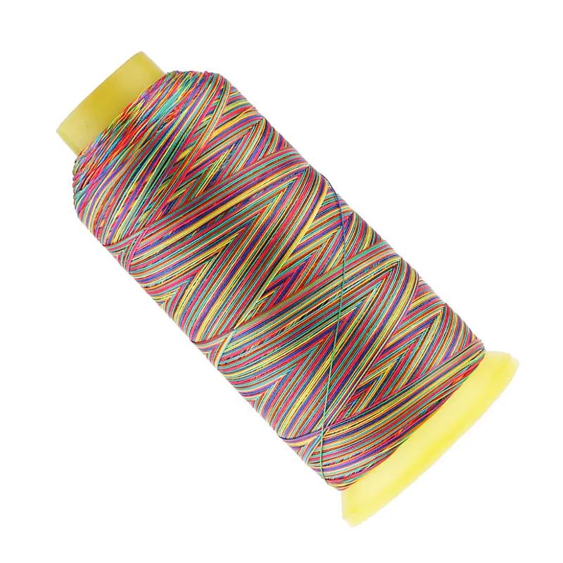 Sợi may Polyester, màu cầu vồng, 1200m mỗi cuộn, thích hợp cho quần áo Thủ Công 1