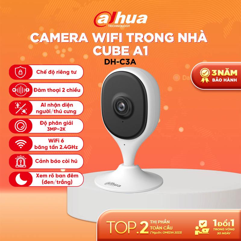 [Deal Độc Quyền] Dahua - Camera Wifi  Dahua Cube A1- C3A/C5A - Độ phân giải 3MP/5MP - Camera Mini CCTV, Đàm thoại hai chiều, Đế từ tính - Bảo hành 3 năm