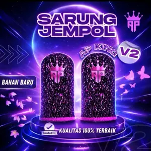 Sarung jempol Ap king V2 Logo Reflective Responsif+Sensi Game FF - Untuk Game Mobile Free Fire Gaming By Andra St