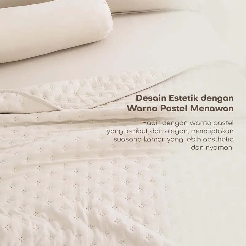 WARNA BARU! [BED COVER ONLY] Bed Cover Selimut Tidur Lembut Motif Polos Pink dan Maroon - Soft Blanket 3