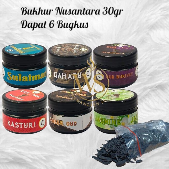 Bukhur Nusantara Premium Kemasan 30grm dapat 6 bungkus untuk aromaterapi ruangan
