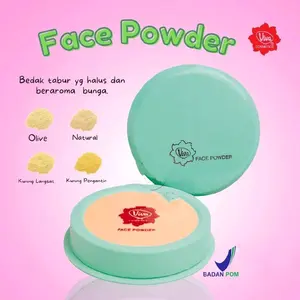 Viva Doos Mini Face Powder Bedak Tabur Halus Beraroma Bunga Olive Natural Kuning Langsat Kuning Pengantin