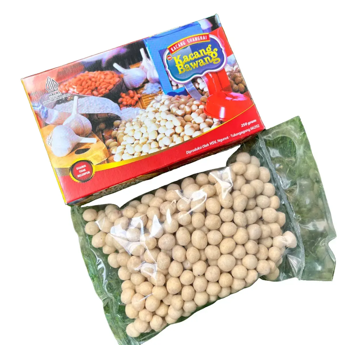 Kacang Shanghai premium/ cap kacang bawang/ kacang super/ kemasan 250g/ Snack  Food/ Camilan Goreng /SEO