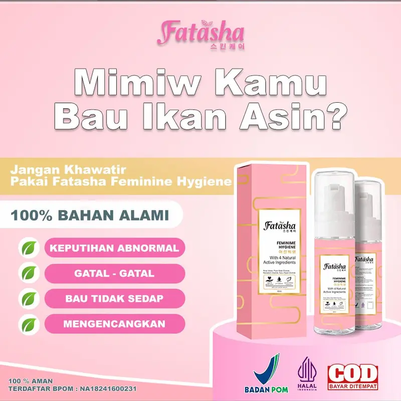 FATASHA FEMINIME HYGIENE Korean, Untuk Merawat Area Kewanitaan Tetap Bersih & Terjaga (Mencegah Keputihan AB Normal & Keriput) BPOM ORIGINAL HALAL 0