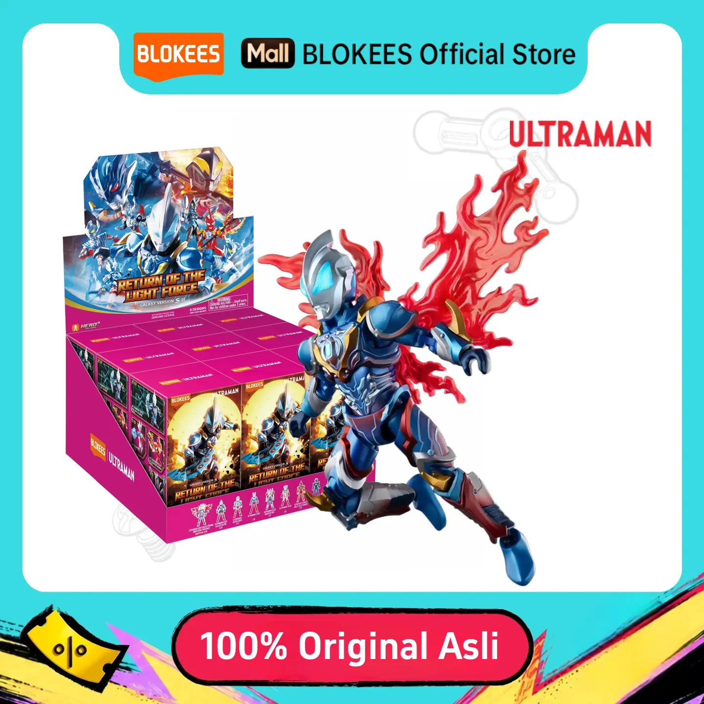 Blokees Ultraman GVS01 Return of the Light Force | Stok Terbatas!