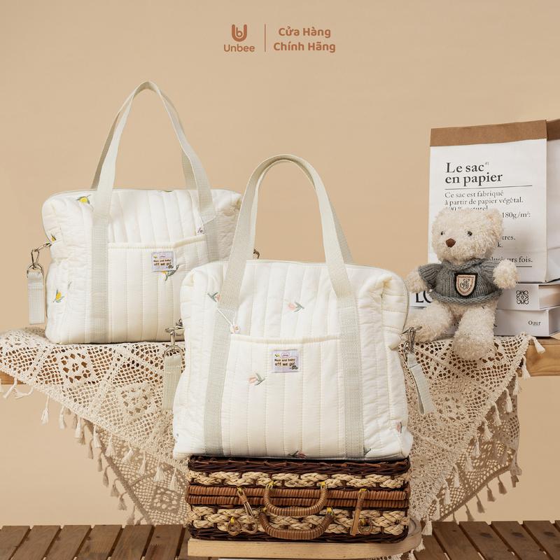   UNBEE  PK061 - Túi Xách Bỉm Sữa Chất Liệu Polyester Chống Thấm Kích Thước 32* 26* 11cm 