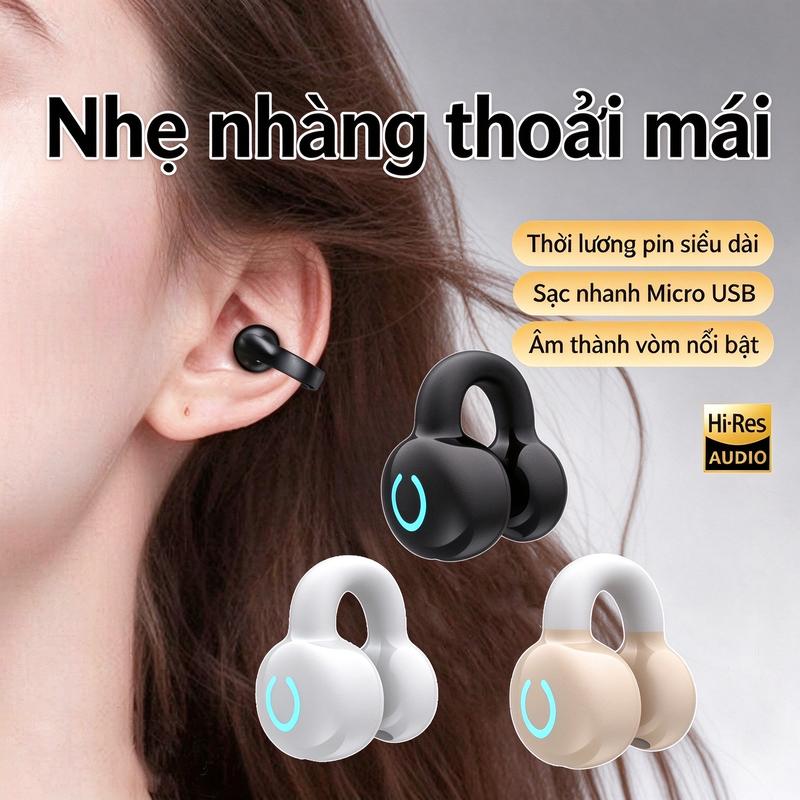 Tai nghe Bluetooth Kẹp Tai Thể Thao pro1s Chất Lượng Cao Âm Thanh Nổi Khử Tiếng Ồn Cuộc Gọi Dài Không Dây 2025 Phong Cách Mới airpod