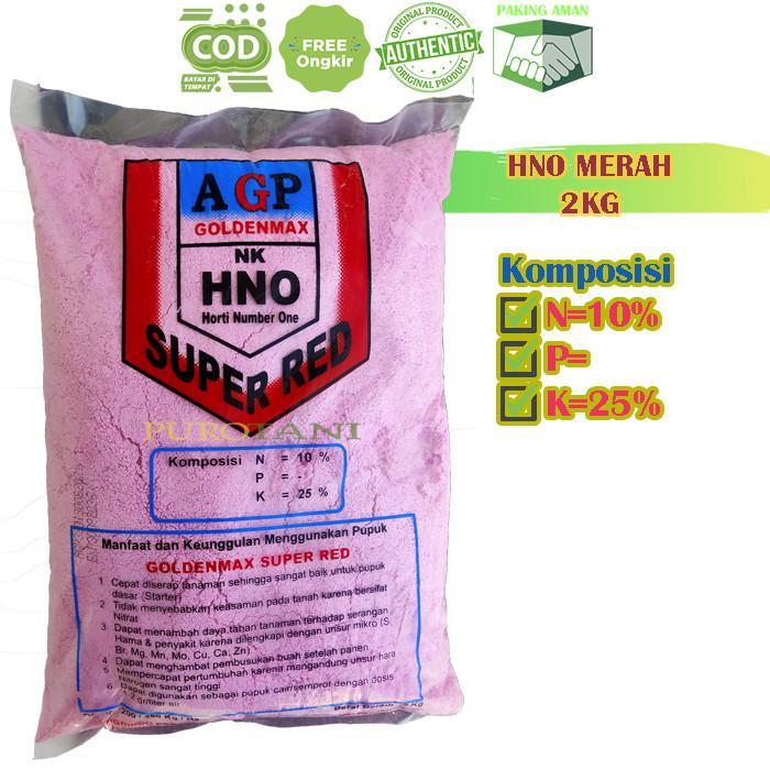 Gambar Pupuk HNO Super Red Green HNO merah hijau 2kg dari PUROTANI.ID Kab. Purworejo 5 Tokopedia