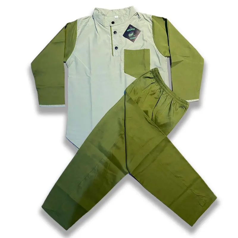 Baju Koko Anak Kombinasi Warna Ala Pakistan - Micro Soft Premium - Muslim 5